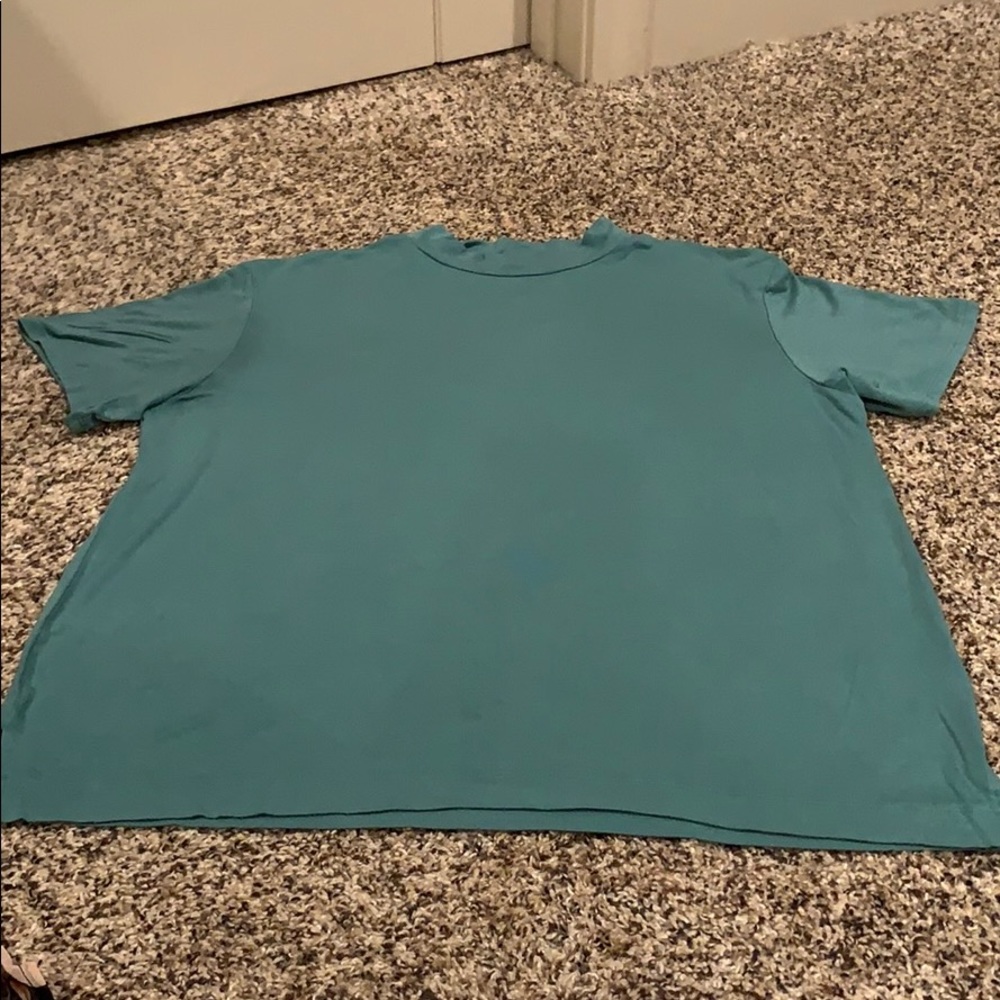 American Eagle Teal Mock Shirt